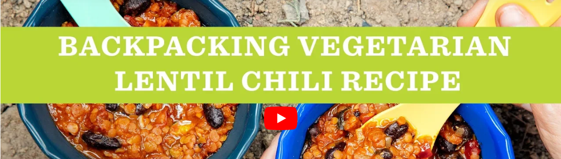 BACKPACKING VEGETARIAN LENTIL CHILLI